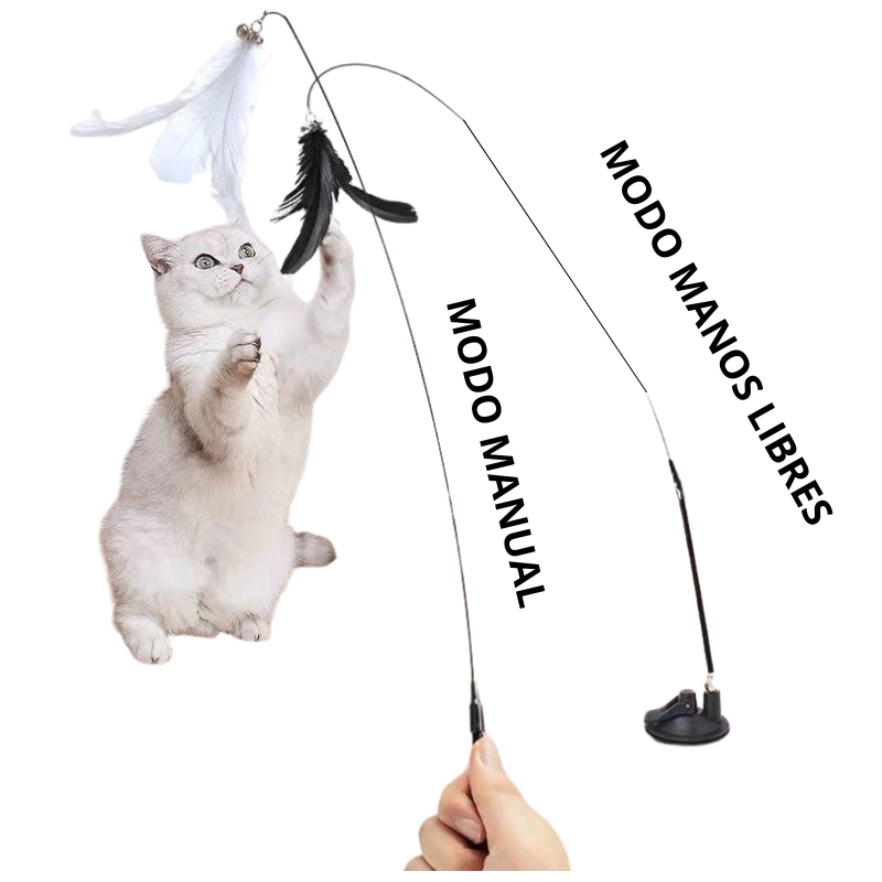 Juguete con Plumas para Gato